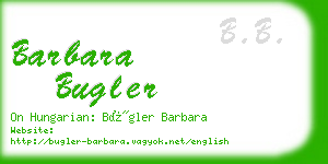 barbara bugler business card